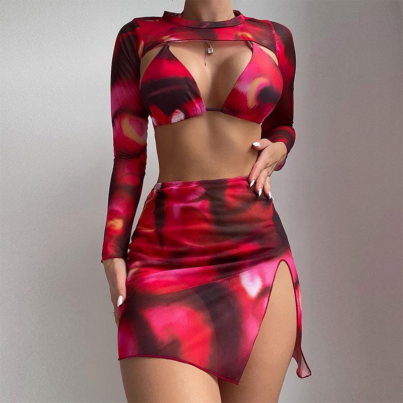2025 European & American Print Three-Piece Bikini Set with Long-Sleeved Cover-Up Extra Large
2025 European & American Print Three-Piece Bikini Set with Long-Sleeved Cover-Up Extra Large