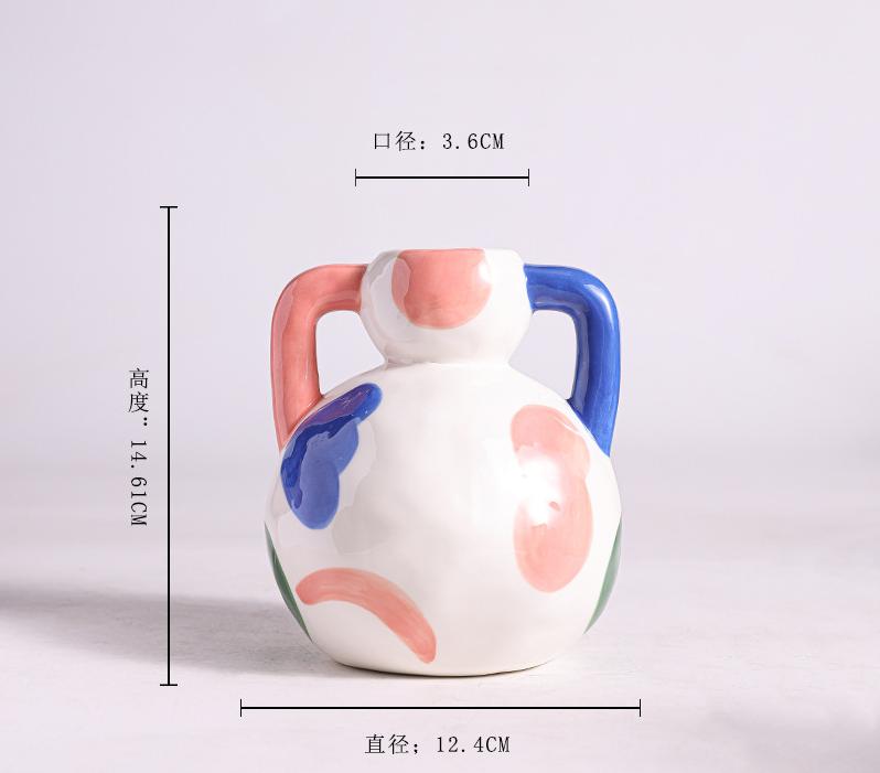 Керамическая ваза, украшение для гостиной, креативная цветная расписная ниша, цветочная посуда
Керамическая ваза, украшение для гостиной, креативная цветная расписная ниша, цветочная посуда