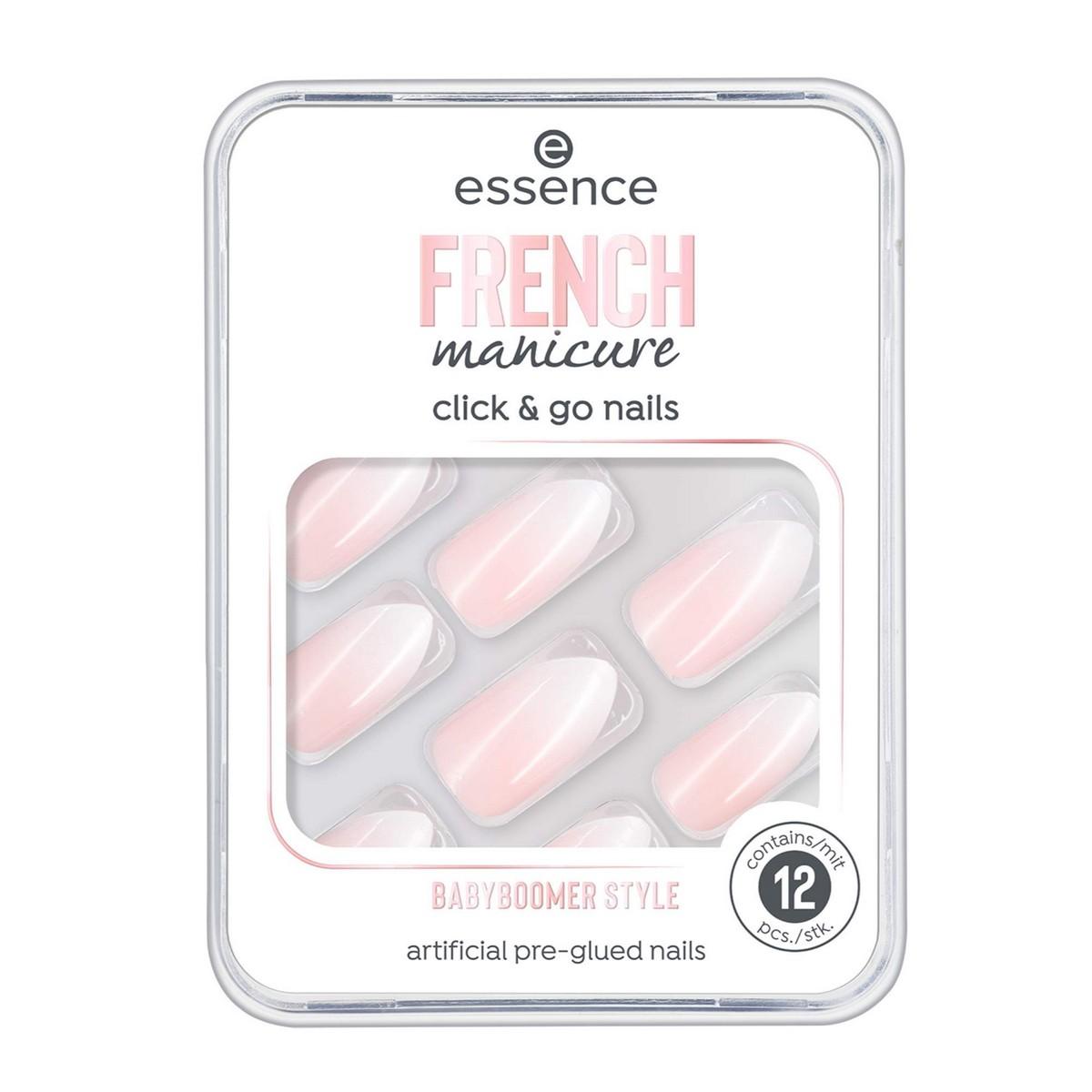 Накладные ногти Essence Click & Go Nails 02-французский маникюр в стиле бэби-бумер 12 шт.
Накладные ногти Essence Click & Go Nails 02-французский маникюр в стиле бэби-бумер 12 шт.