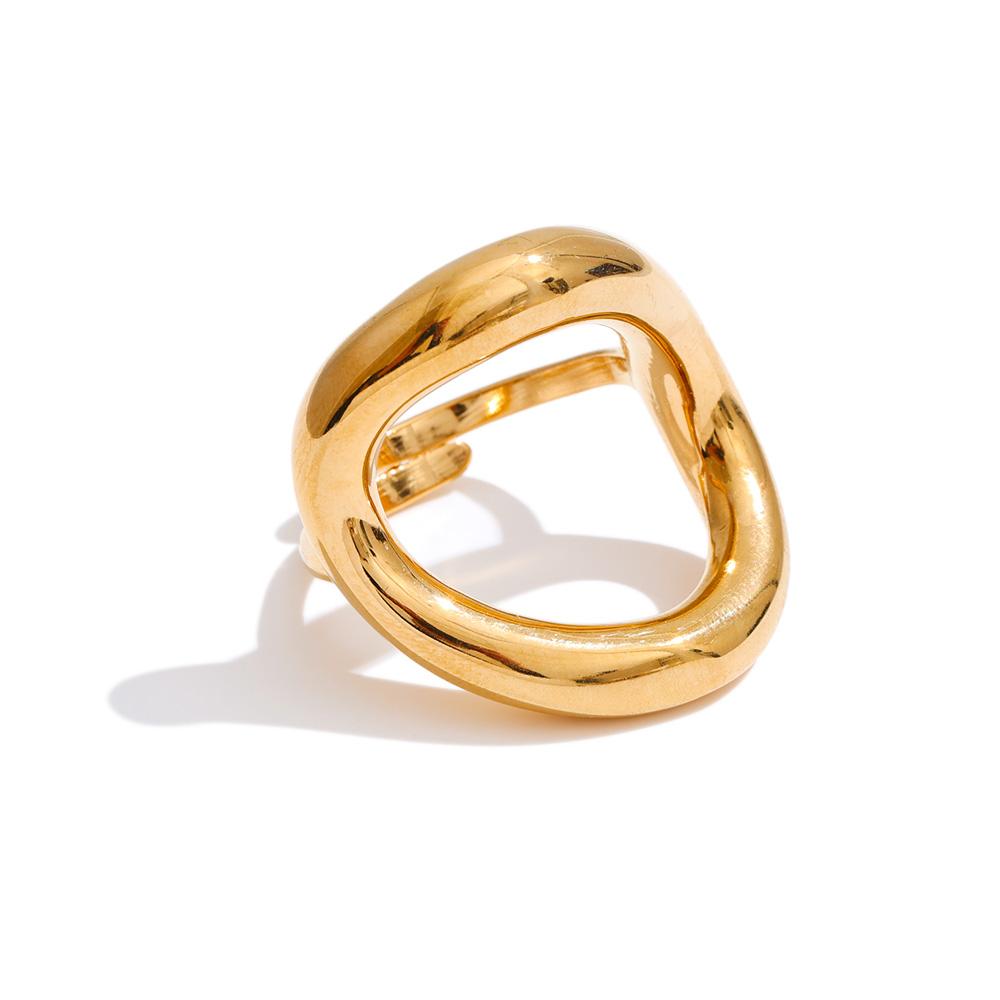 Yhpup Size 7 Stainless Steel Geometry Hollow Golden Ring 18K PVD Plated Prevent Allergy Metal Simple Casual Jewelry for Women 7
Yhpup Size 7 Stainless Steel Geometry Hollow Golden Ring 18K PVD Plated Prevent Allergy Metal Simple Casual Jewelry for Women 7