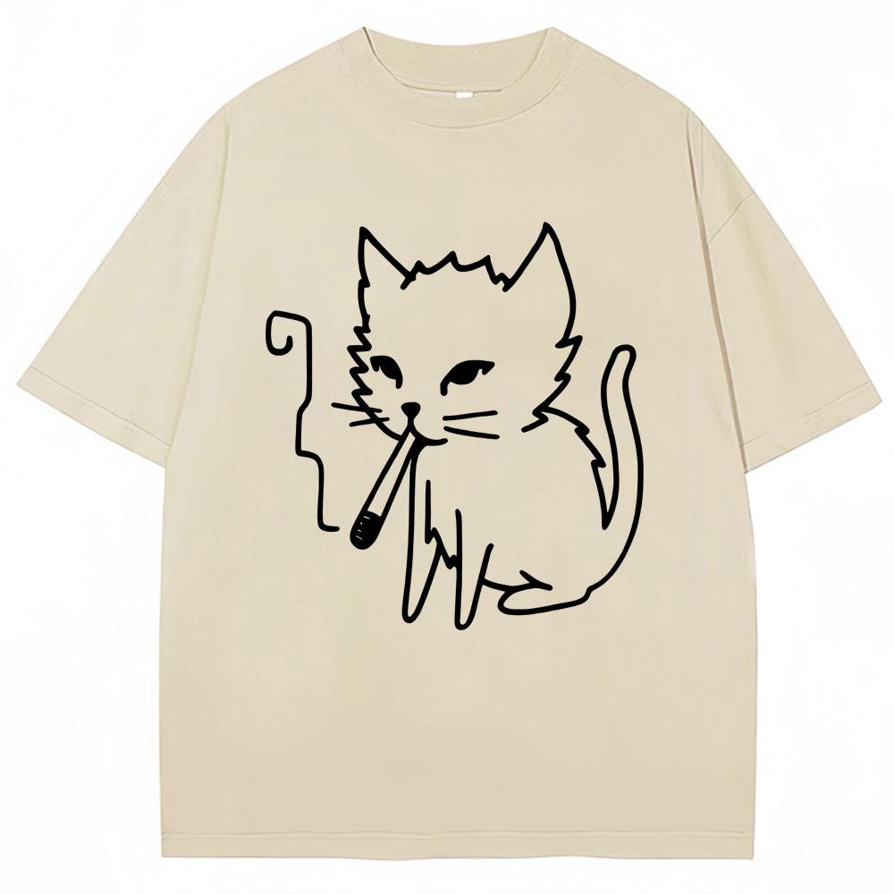 Funny Smoking Cat Meme Graphic T-shirt Men Women Fashion Y2k Humor Short Sleeve Oversized Cozy Cotton Casual T Shirts Streetwear S
Funny Smoking Cat Meme Graphic T-shirt Men Women Fashion Y2k Humor Short Sleeve Oversized Cozy Cotton Casual T Shirts Streetwear S
