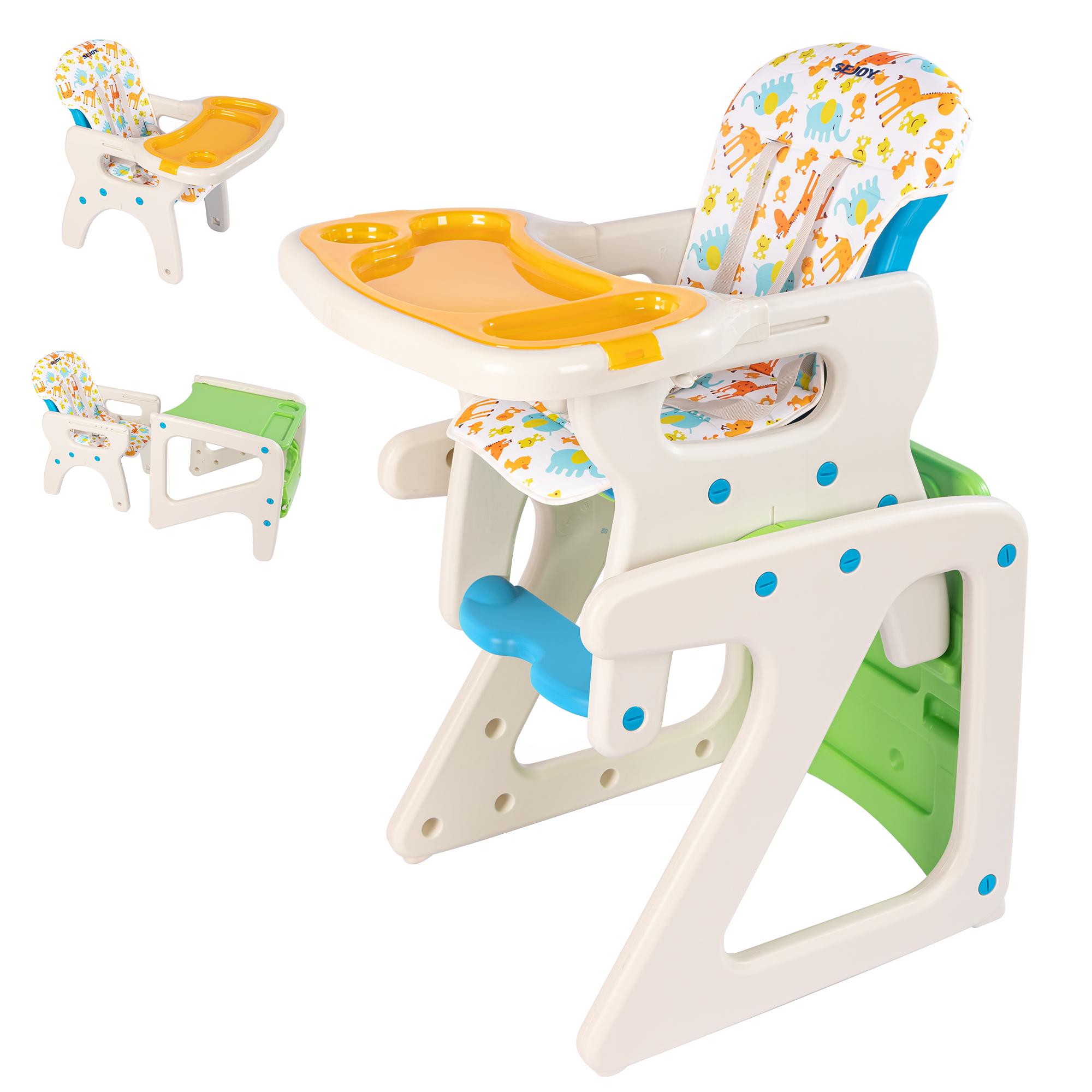 SEJOY 2-in-1 Baby High Chair Foldable with Table Footrest, Detachable Double Tray, Easy to Clean Feeding Detachable Highchair
SEJOY 2-in-1 Baby High Chair Foldable with Table Footrest, Detachable Double Tray, Easy to Clean Feeding Detachable Highchair