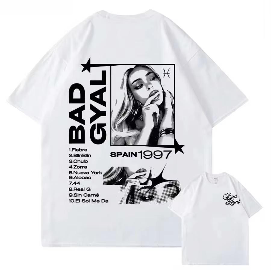 2026 Summer Singer Bad Gyal Album Tour Graphic Cotton Printed Tshirt for Unisex Women Streetwear Tops Breathable Casual S
2026 Summer Singer Bad Gyal Album Tour Graphic Cotton Printed Tshirt for Unisex Women Streetwear Tops Breathable Casual S