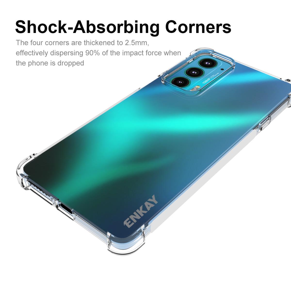 ENKAY HAT PRINCE Enhanced Corner Shockproof Crystal Clear TPU Phone Case Cover with Anti-slip Strip Frame for Motorola Edge 20 A
ENKAY HAT PRINCE Enhanced Corner Shockproof Crystal Clear TPU Phone Case Cover with Anti-slip Strip Frame for Motorola Edge 20 A