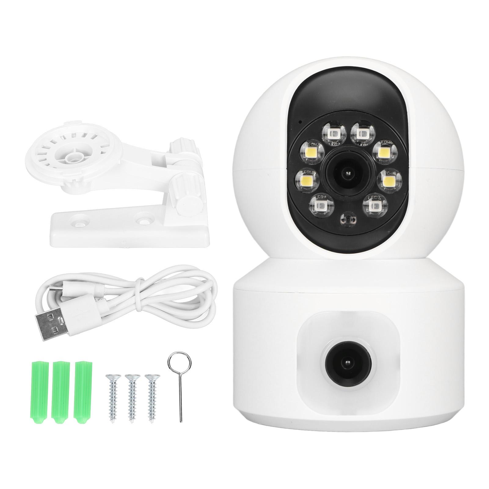 Dual Lens Security Camera 2K 4MP 2.4G Wireless Indoor Color Night Viewing 2 Way o Motion
Dual Lens Security Camera 2K 4MP 2.4G Wireless Indoor Color Night Viewing 2 Way o Motion