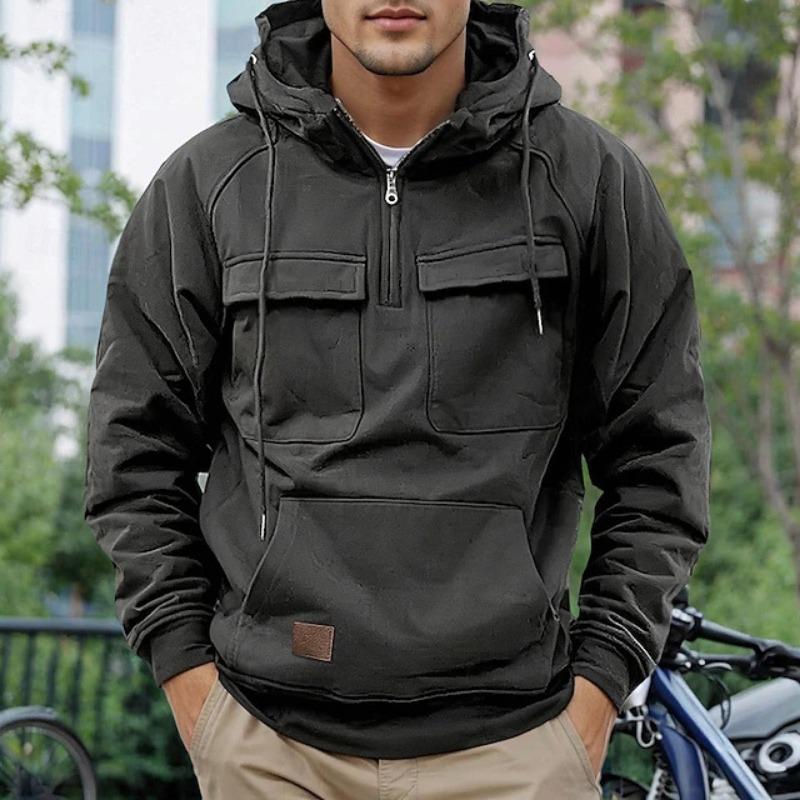 New Autumn and Winter Men s Hooded Solid Color Sweatshirt Youth Sports Multi-pocket Leather Sweatshirt Jacket 3XL
New Autumn and Winter Men s Hooded Solid Color Sweatshirt Youth Sports Multi-pocket Leather Sweatshirt Jacket 3XL