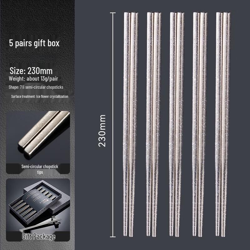 Ru Han Titanium Alloy Chopsticks Set
Ru Han Titanium Alloy Chopsticks Set