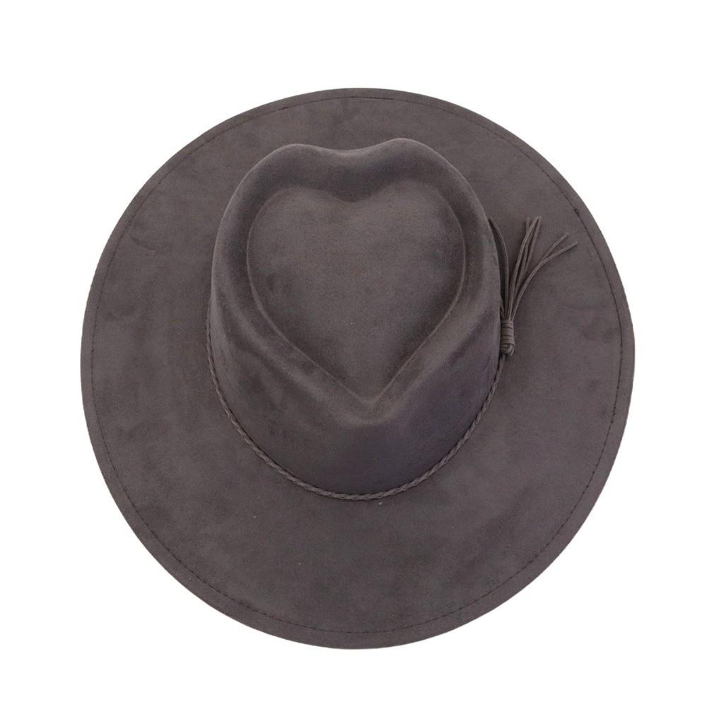 High Quality Heart Design Vegan Suede Hat Wide Brim Blank Style Heart Crown Hat Wide Brim Hat темно-сірий колір
High Quality Heart Design Vegan Suede Hat Wide Brim Blank Style Heart Crown Hat Wide Brim Hat темно-сірий колір