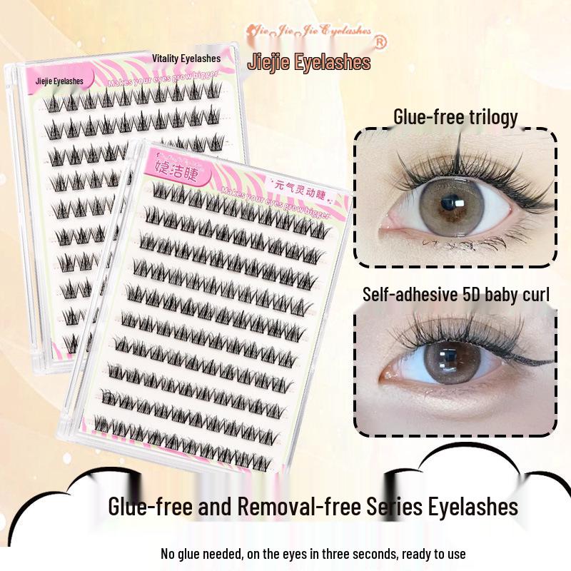 Glue-Free & Easy Removal 5D Trilogy False Eyelashes: Natural Look, No Adhesive Needed, Segmented Design for a Bare-Faced Effect
Glue-Free & Easy Removal 5D Trilogy False Eyelashes: Natural Look, No Adhesive Needed, Segmented Design for a Bare-Faced Effect