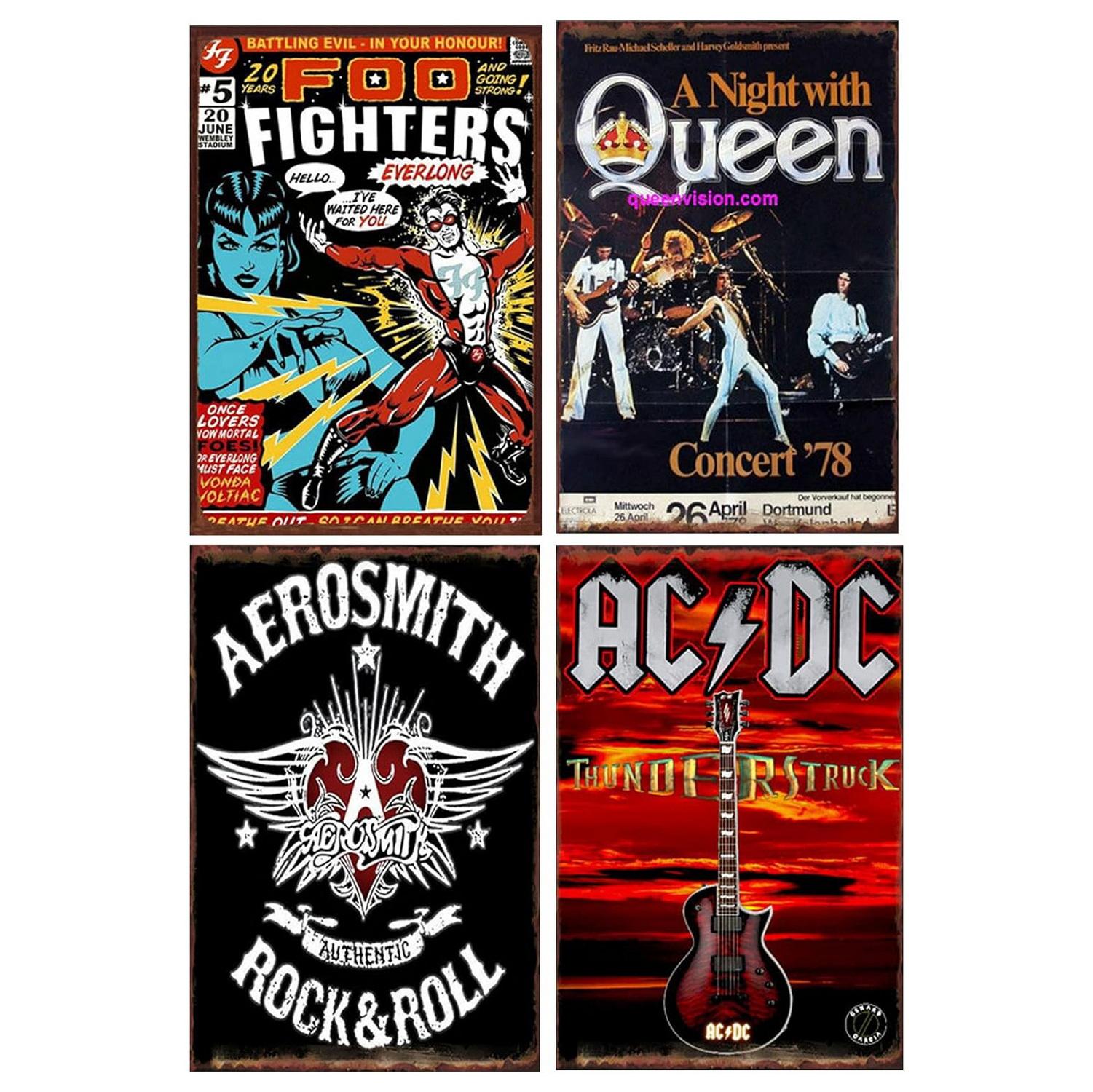 Music Rocker Metal Tin Signs Band Wall Decoration Plaque Vintage Art Poster Iron Painting for Man Cave Home Cafe Garden Club Bar 20x30cm(7.8x11.8inch)
Music Rocker Metal Tin Signs Band Wall Decoration Plaque Vintage Art Poster Iron Painting for Man Cave Home Cafe Garden Club Bar 20x30cm(7.8x11.8inch)