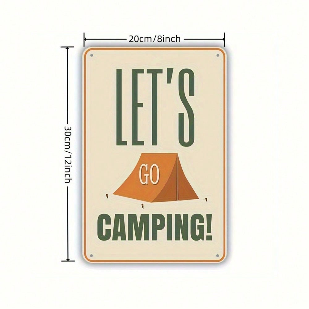 Vintage Let s Go Camping Aluminum Tin Sign Metal Wall Art Weatherproof Plaque Home Garage Bar 20x30
Vintage Let s Go Camping Aluminum Tin Sign Metal Wall Art Weatherproof Plaque Home Garage Bar 20x30