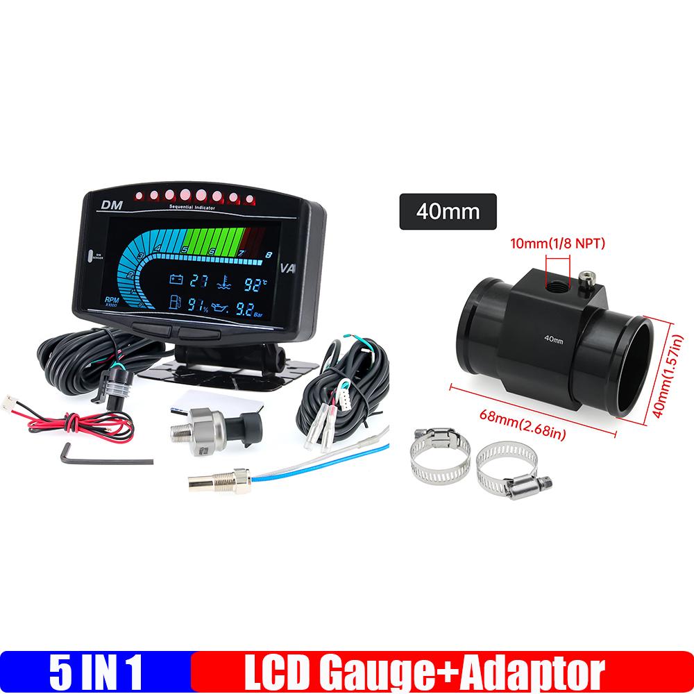Тахометр 8000 об/мин + указатель уровня топлива + указатель давления масла + вольтметр + указатель температуры воды с датчиком Aaptor 26 мм-40 мм 5 в 1 ЖК-дисплей 12 В 24 В
Тахометр 8000 об/мин + указатель уровня топлива + указатель давления масла + вольтметр + указатель температуры воды с датчиком Aaptor 26 мм-40 мм 5 в 1 ЖК-дисплей 12 В 24 В