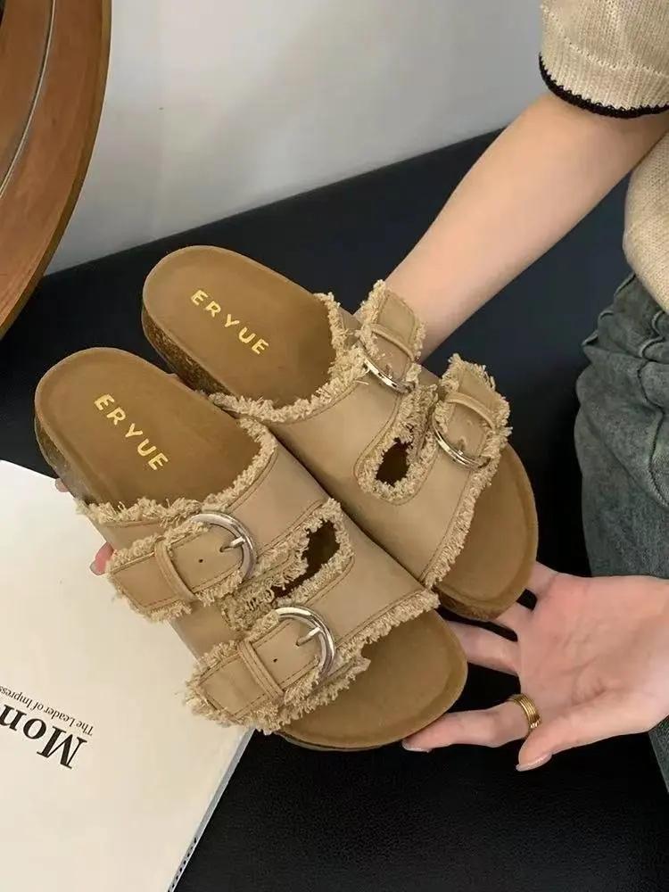 Французская ретро пряжка ремня джинсовые тапочки женские с кисточками повседневные шлепанцы женские летние для улицы отпуска пляжная обувь женские сандалии 35 хаки
Французская ретро пряжка ремня джинсовые тапочки женские с кисточками повседневные шлепанцы женские летние для улицы отпуска пляжная обувь женские сандалии 35 хаки
