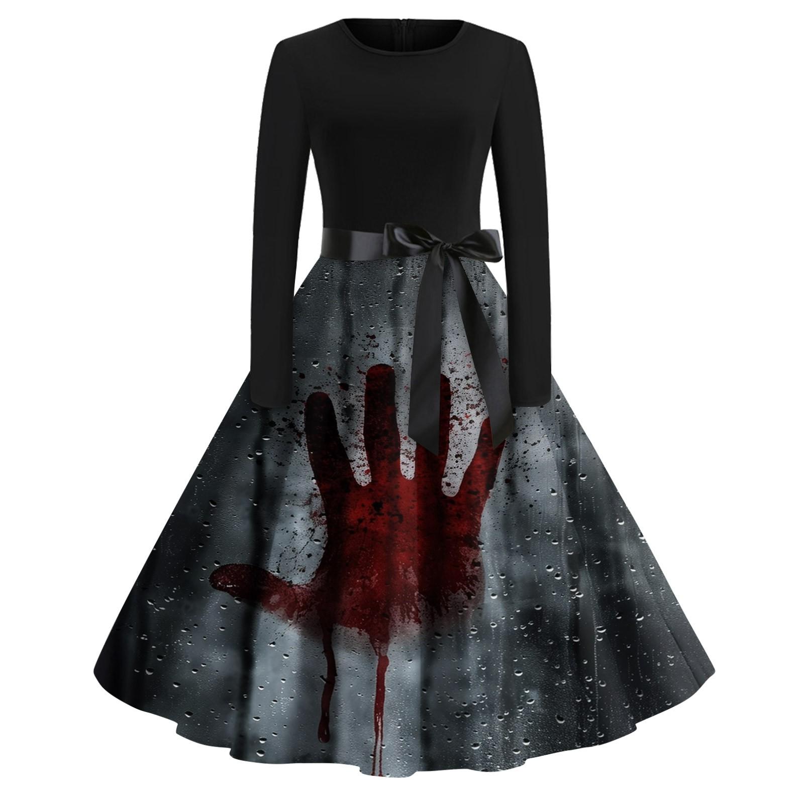 Женское модное платье с V-образным вырезом, повседневное, приталенное, с принтом на Хэллоуин, с длинным рукавом L
Женское модное платье с V-образным вырезом, повседневное, приталенное, с принтом на Хэллоуин, с длинным рукавом L