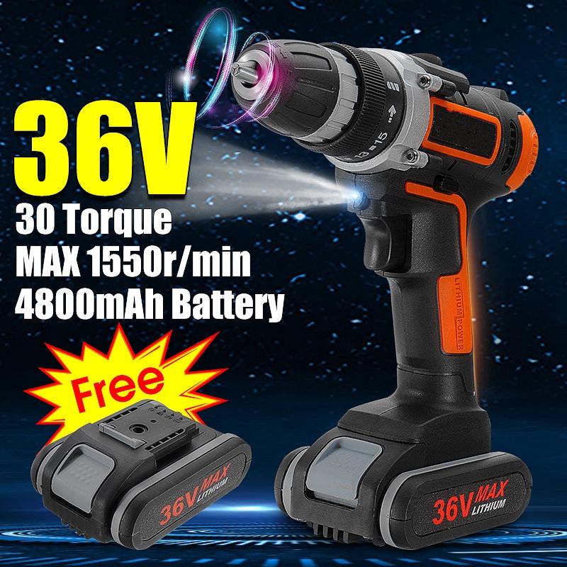 36V Электрическая Аккумуляторная Дрель Шуруповерт Отбойный Молоток Крутящий Момент Светодиодная Подсветка Зубило Демонтажный Вращательный Инструмент для Бетона 2 Аккумулятора 1x battery
36V Электрическая Аккумуляторная Дрель Шуруповерт Отбойный Молоток Крутящий Момент Светодиодная Подсветка Зубило Демонтажный Вращательный Инструмент для Бетона 2 Аккумулятора 1x battery
