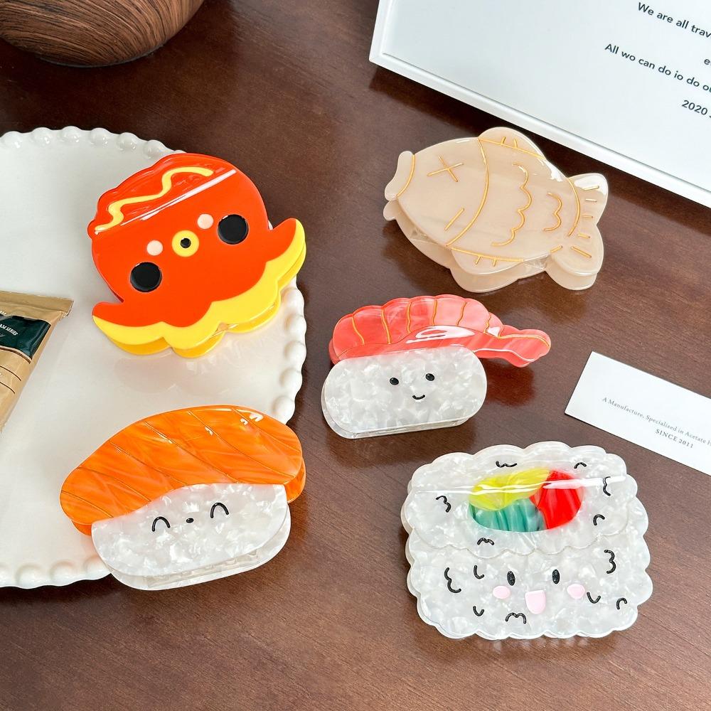 Octopus Sushi Hair Clip Korean Style Acetic Acid Claw Clip Summer Small Shark Clip Daily Fish
Octopus Sushi Hair Clip Korean Style Acetic Acid Claw Clip Summer Small Shark Clip Daily Fish