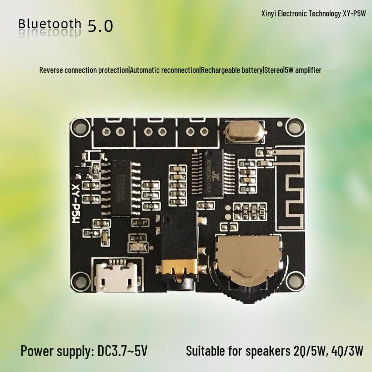 XY-P5W 3W/5W Stereo Bluetooth Amplifier Board - PAM8406 Module for DIY Bluetooth Speaker Plug and Play
XY-P5W 3W/5W Stereo Bluetooth Amplifier Board - PAM8406 Module for DIY Bluetooth Speaker Plug and Play