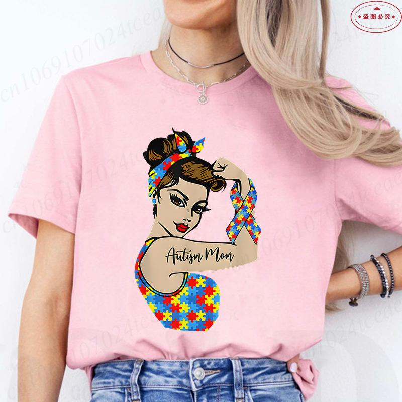 Autism Mom TShirt for Women Fashion Awareness Graphic Y2k Tops Casual Short Sleeve Tees Harajuku Female Clothing 3XL
Autism Mom TShirt for Women Fashion Awareness Graphic Y2k Tops Casual Short Sleeve Tees Harajuku Female Clothing 3XL