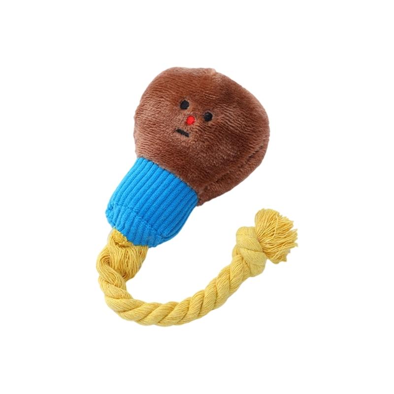 Lovely Bulb Design Pet Cotton Rope Chew Toy Squeaky Plush Teether Chewing Toy Help Teeth Cleaning Bonding Activity коричневий
Lovely Bulb Design Pet Cotton Rope Chew Toy Squeaky Plush Teether Chewing Toy Help Teeth Cleaning Bonding Activity коричневий