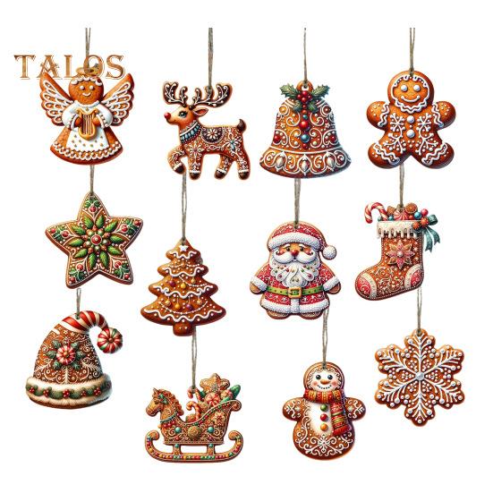Пряничный кулон, деревянное рождественское украшение, Санта-Клаус, пряничные человечки, подвесной декор для каминной полки рождественской елки 12pcs
Пряничный кулон, деревянное рождественское украшение, Санта-Клаус, пряничные человечки, подвесной декор для каминной полки рождественской елки 12pcs