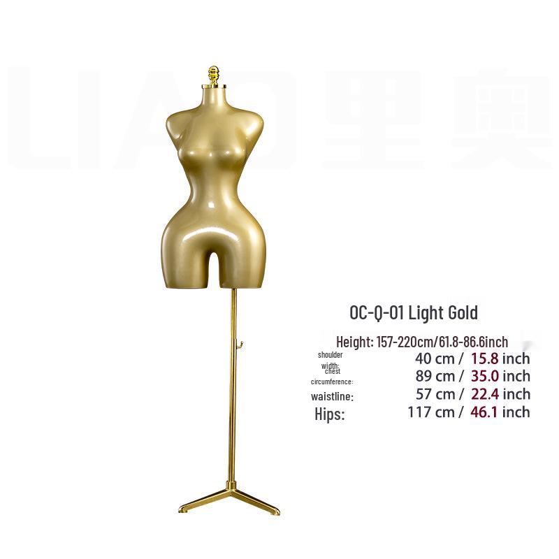Electroplated Female Mannequin Torso: Large Bust and Buttocks Model for Window Display
Electroplated Female Mannequin Torso: Large Bust and Buttocks Model for Window Display