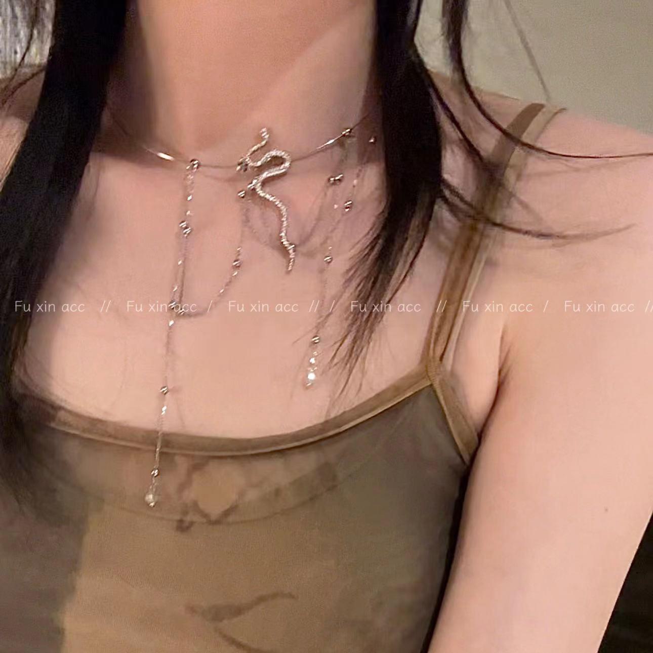 Fuxin Metal Snake Design Necklace: Stylish High-End Choker for Trendy Women Metal snake collar
Fuxin Metal Snake Design Necklace: Stylish High-End Choker for Trendy Women Metal snake collar