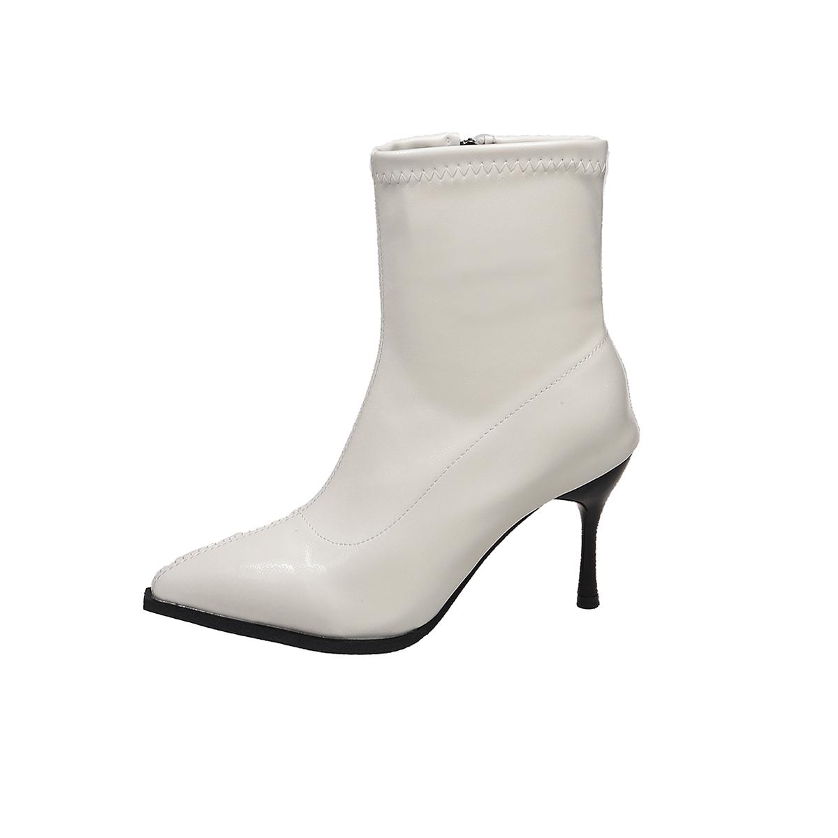 Fashion Temperament Fine Heel Single Boots Autumn New Pointed Toe Side Zipper Non-slip Wear-resistant High Heel Short Boots 35 бежевый
Fashion Temperament Fine Heel Single Boots Autumn New Pointed Toe Side Zipper Non-slip Wear-resistant High Heel Short Boots 35 бежевый