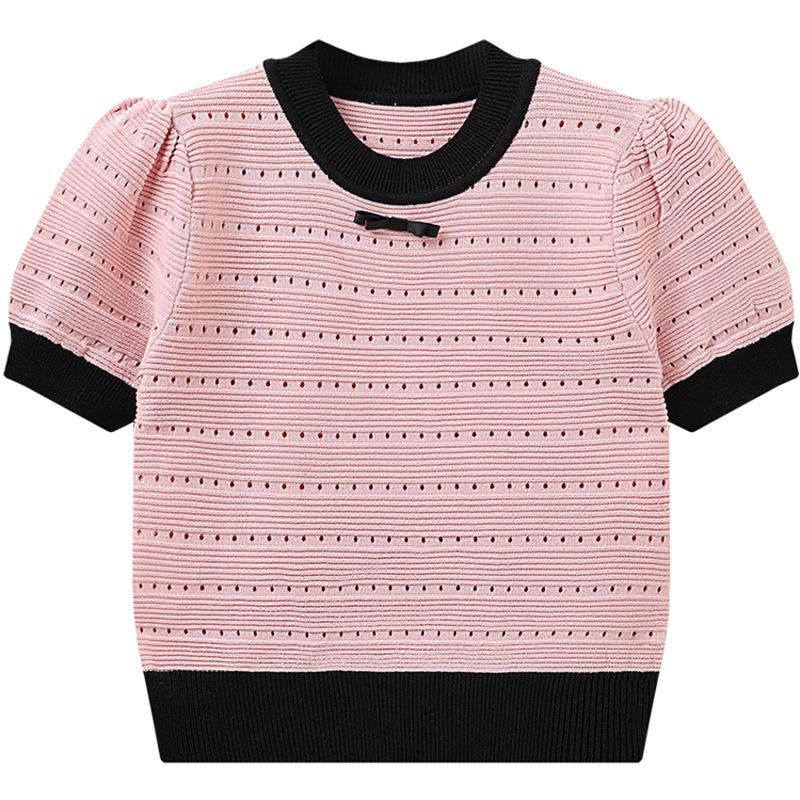 Весенне-летний цветной свитер с короткими рукавами, трикотажный свитер с короткими рукавами, женский, с укороченным низом, тонкие топы, повседневные облегающие свитера, футболки One Size
Весенне-летний цветной свитер с короткими рукавами, трикотажный свитер с короткими рукавами, женский, с укороченным низом, тонкие топы, повседневные облегающие свитера, футболки One Size