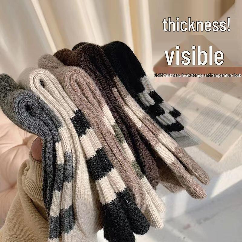Women s Over-the-Knee Striped Socks (3 Pairs) - Autumn/Winter Collection: Coffee Color
Women s Over-the-Knee Striped Socks (3 Pairs) - Autumn/Winter Collection: Coffee Color