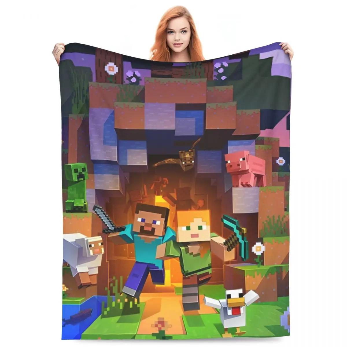 Cartoon Mines Pixel Game Crafts Flannel Blanket Super Warm Throw Blanket for Home Decor Decorative Street Trend Bedspread 30x40in
Cartoon Mines Pixel Game Crafts Flannel Blanket Super Warm Throw Blanket for Home Decor Decorative Street Trend Bedspread 30x40in