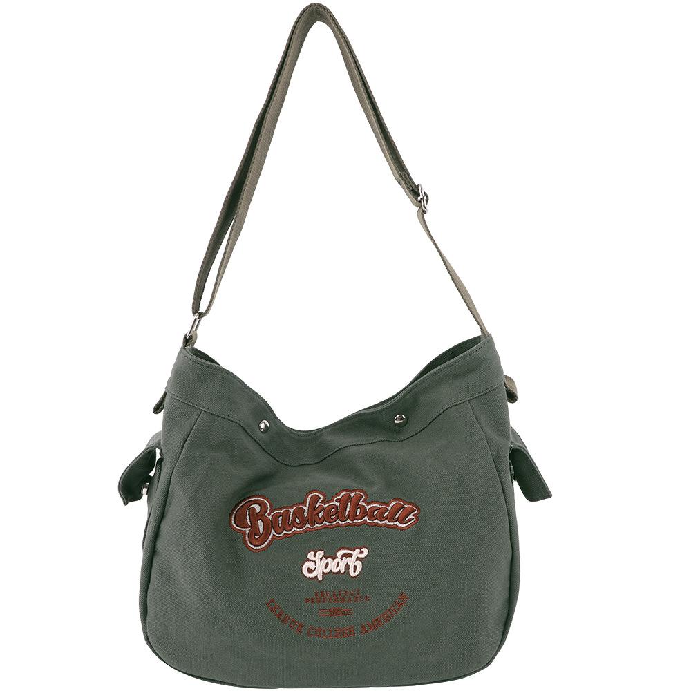 Korean thick canvas bag female tide brand fashion sports style large capacity messenger bag male college student messenger bag зелений
Korean thick canvas bag female tide brand fashion sports style large capacity messenger bag male college student messenger bag зелений
