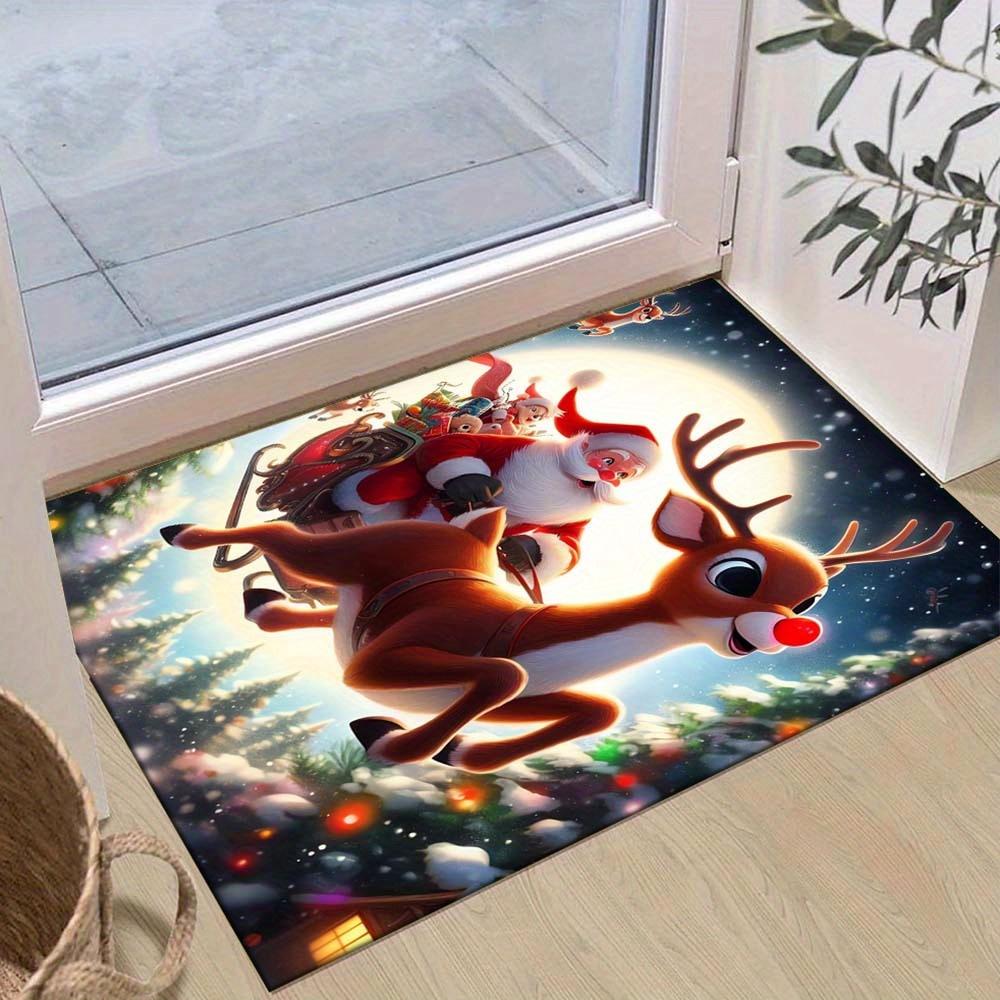 1pc Christmas Themed Rug, Cute Santa Claus and Happy Elk Print, Bedside Carpet, Non slip Laundry Room Mat, Machine Washable Water Absorbing 60cm by 90cm
1pc Christmas Themed Rug, Cute Santa Claus and Happy Elk Print, Bedside Carpet, Non slip Laundry Room Mat, Machine Washable Water Absorbing 60cm by 90cm