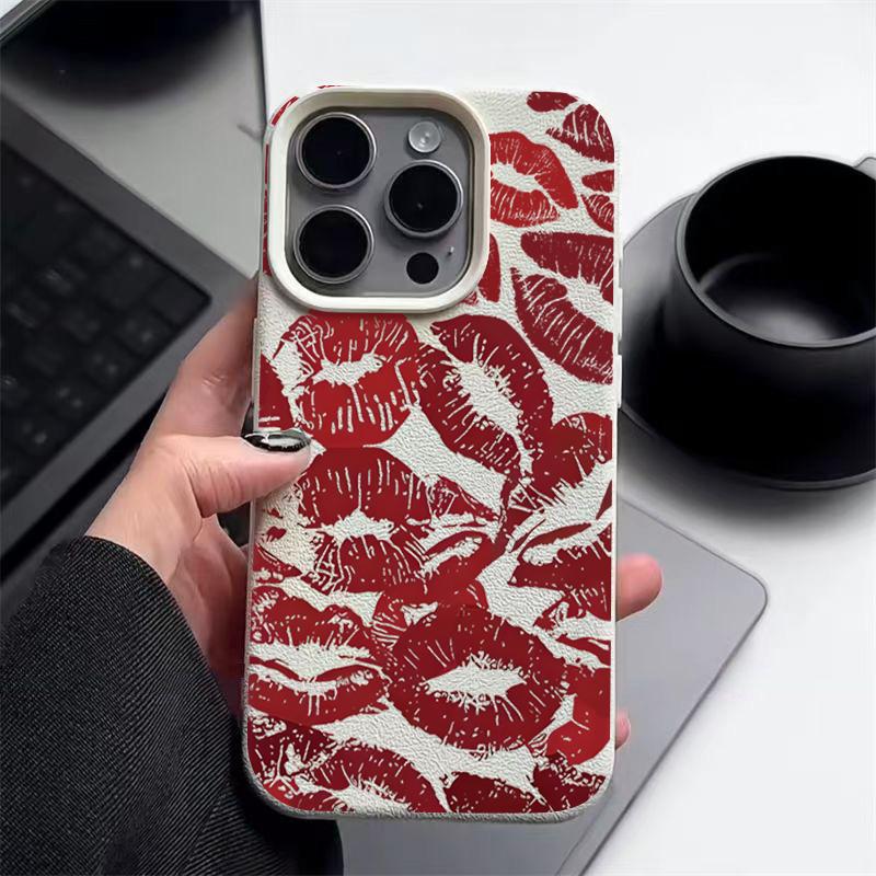 Тонкий матовий чохол для телефону Luxury Lips Print для iPhone 16 Pro Max 15 14 Pro 13 12 11 Текстура шкіри М’який ТПУ Протиударний захисний накладка-бампер iPhone 16 Pro бежевий/білий
Тонкий матовий чохол для телефону Luxury Lips Print для iPhone 16 Pro Max 15 14 Pro 13 12 11 Текстура шкіри М’який ТПУ Протиударний захисний накладка-бампер iPhone 16 Pro бежевий/білий