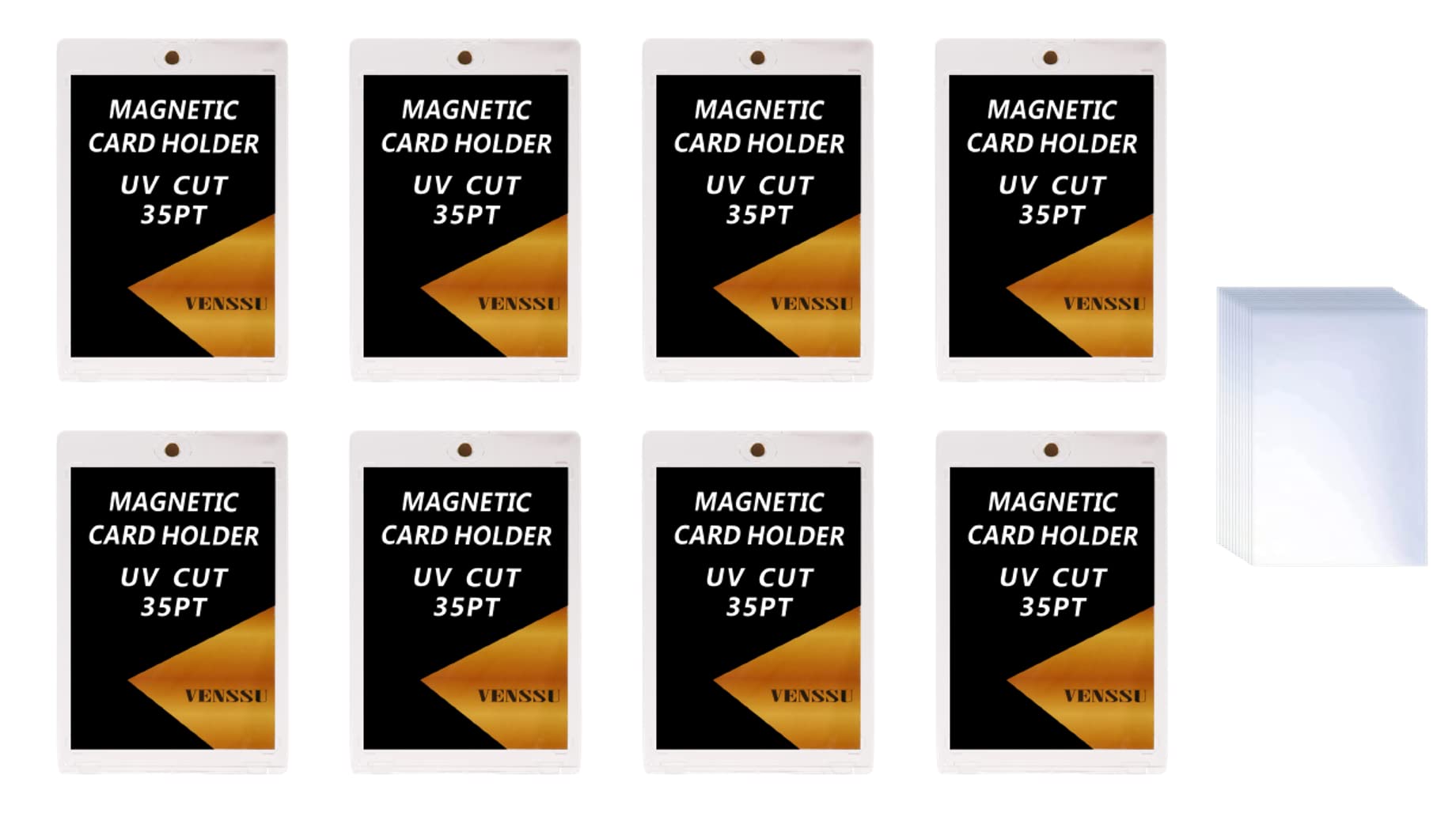 Magnetic Loader Card Loader with Stand 35PT UV Protection One Touch Magnet Holder Trading Card Case with Protective Seal Set of (Loader 8)
Magnetic Loader Card Loader with Stand 35PT UV Protection One Touch Magnet Holder Trading Card Case with Protective Seal Set of (Loader 8)