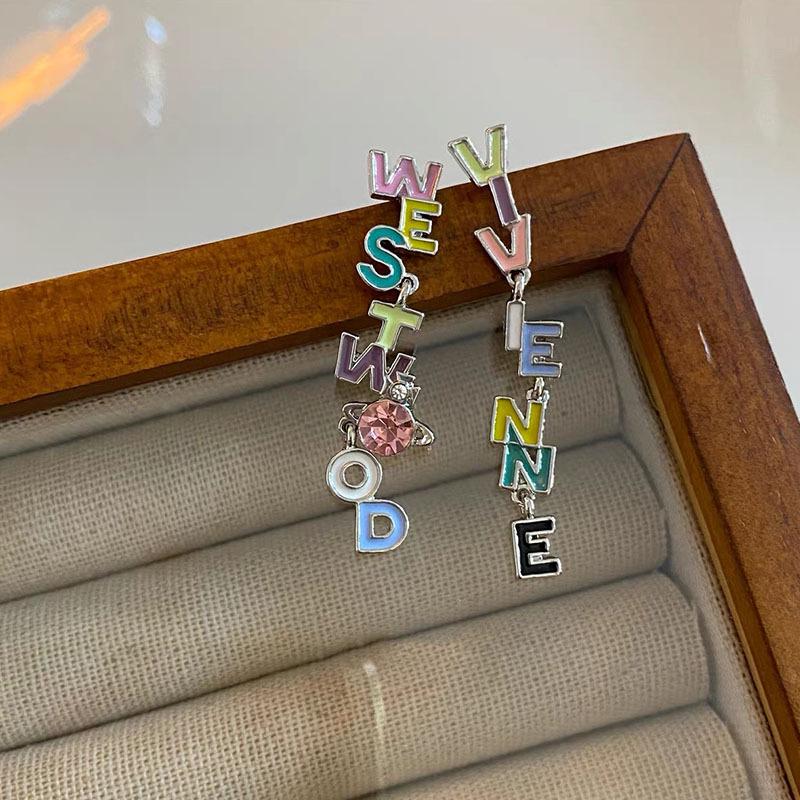 Elegant Colorful Drip Glaze Letter Earrings - Unique, Exquisite, High-End Jewelry Design
Elegant Colorful Drip Glaze Letter Earrings - Unique, Exquisite, High-End Jewelry Design