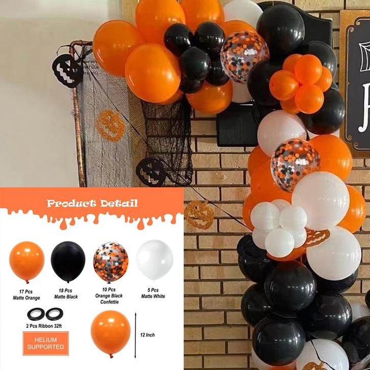 Набор цепочек воздушных шаров на Хэллоуин, арка, наклейка на призрачный фестиваль, летучая мышь, украшение для вечеринки, шар для двора Balloon 001
