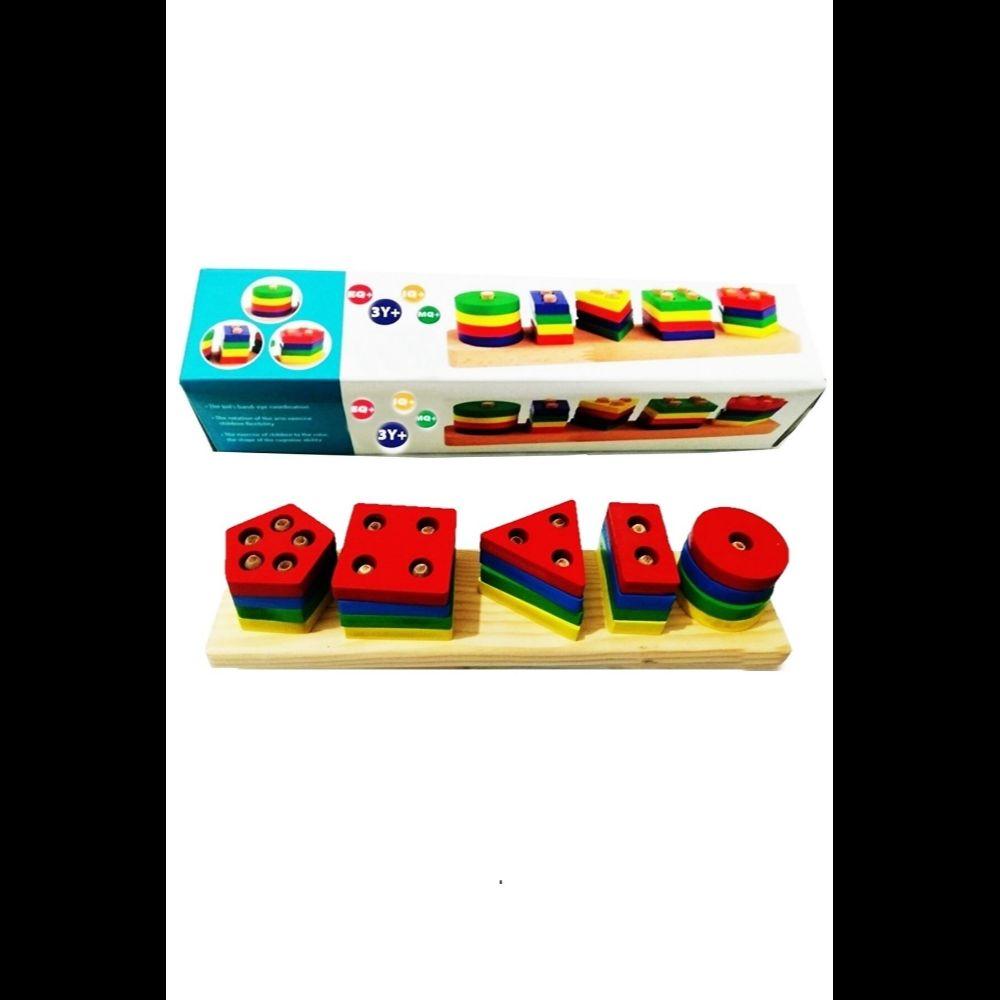 Ahşap Eğitici Öğretici 5 li Geometrik Şekil Yerleştirme Bultak Oyunu
Ahşap Eğitici Öğretici 5 li Geometrik Şekil Yerleştirme Bultak Oyunu