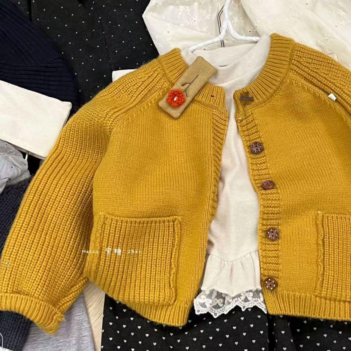 В язаний кардиган-светр для дівчат (Корея) - Осінньо-зимова мода, Універсальне тепле вовняне пальто 80 жовтий
В язаний кардиган-светр для дівчат (Корея) - Осінньо-зимова мода, Універсальне тепле вовняне пальто 80 жовтий