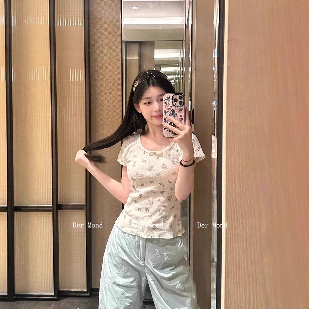 Summer Sweet Ballet Style Bear Print Lace Trim Short Sleeve T-Shirt for Women One size (premium version)
Summer Sweet Ballet Style Bear Print Lace Trim Short Sleeve T-Shirt for Women One size (premium version)