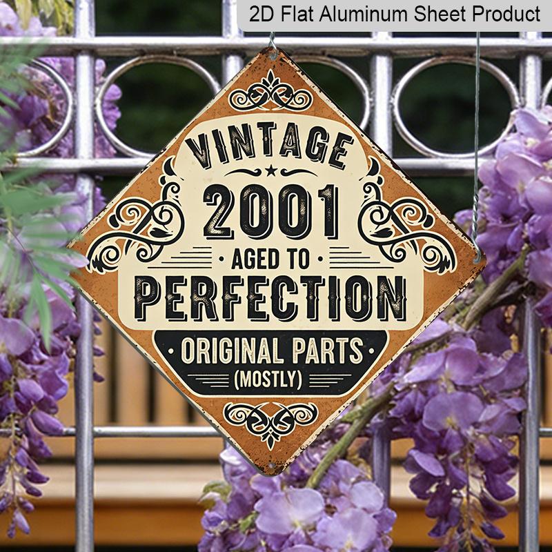 2D Flat, 1pc, Vintage Metal Aluminum Sign Decoration, Vintage 2001 Aged To Perfection, Vintage Decorative Sign, Vintage Wall Art Decor, Suitable for 20*20cm
2D Flat, 1pc, Vintage Metal Aluminum Sign Decoration, Vintage 2001 Aged To Perfection, Vintage Decorative Sign, Vintage Wall Art Decor, Suitable for 20*20cm