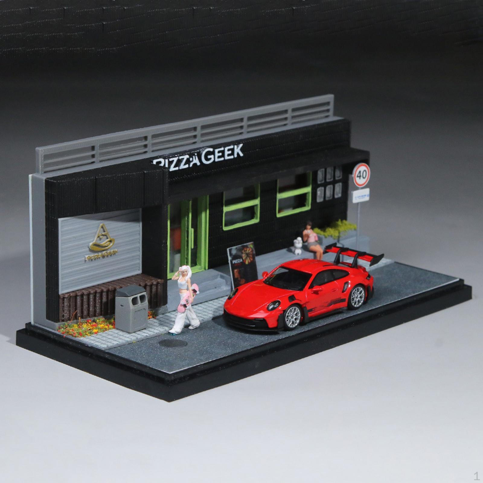 1/64 Vehicle Model Display Case Miniature Pizza Shop Scene Dustproof Cover Realistic Simulated
1/64 Vehicle Model Display Case Miniature Pizza Shop Scene Dustproof Cover Realistic Simulated