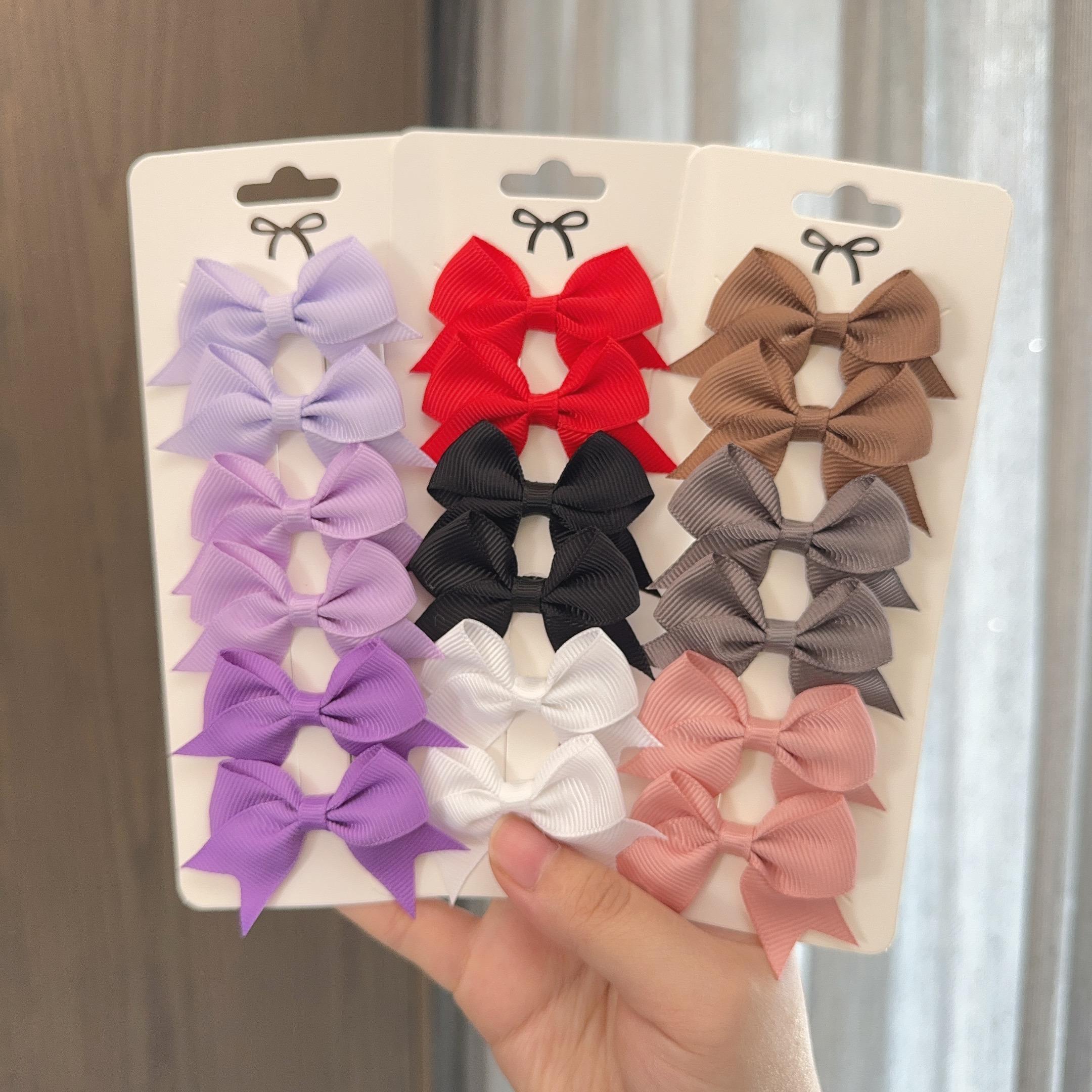 6Pcs/Set New Cute Solid Ribbon Bowknot Hair Clips for Baby Girls Handmade Bows Hairpin Barrettes Headwear Kids Hair Accessories
6Pcs/Set New Cute Solid Ribbon Bowknot Hair Clips for Baby Girls Handmade Bows Hairpin Barrettes Headwear Kids Hair Accessories