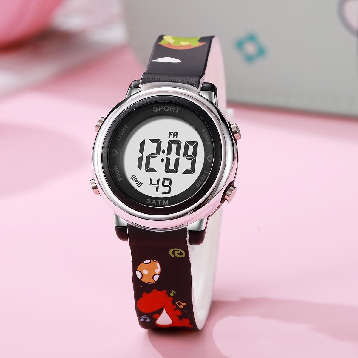 Cute Cartoon Dinosaur Silicone Strap LED Screen Kids Electronic Watch, Suitable for Daily Wear, Christmas Gift чорний
Cute Cartoon Dinosaur Silicone Strap LED Screen Kids Electronic Watch, Suitable for Daily Wear, Christmas Gift чорний