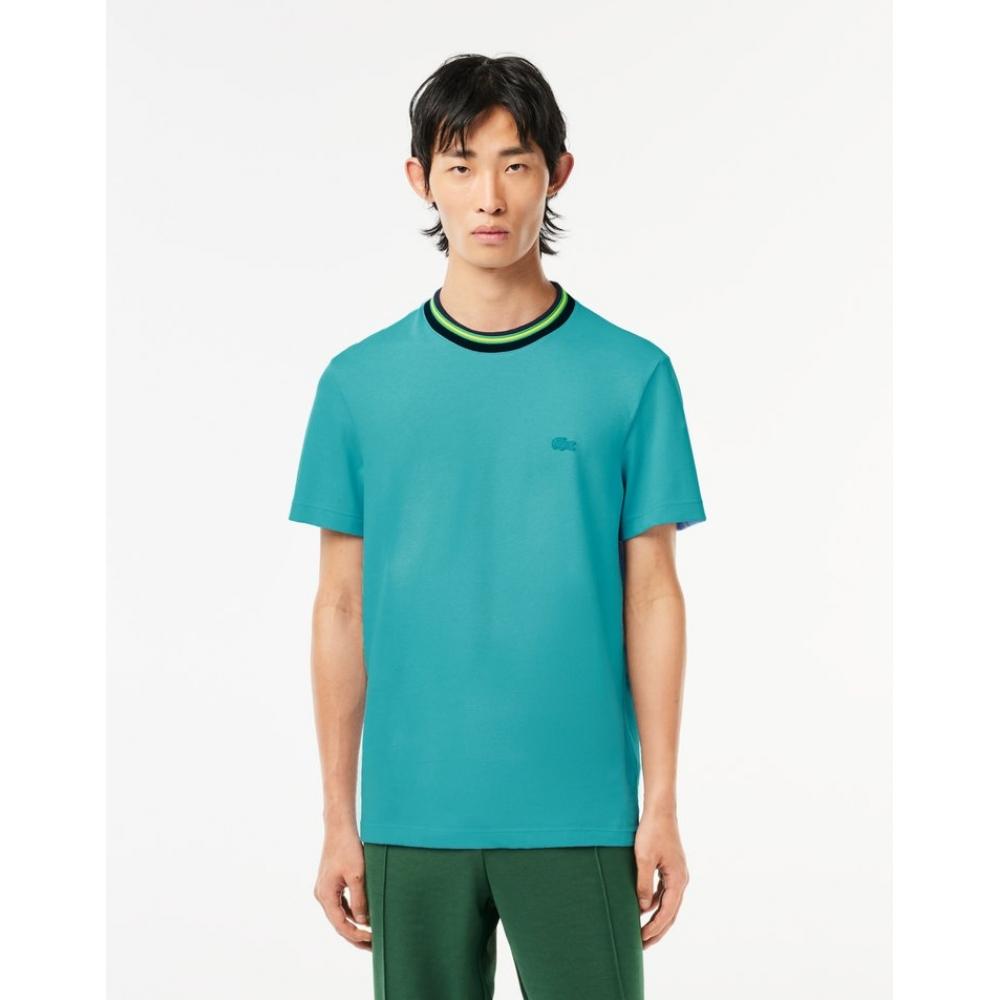 Lacoste Мужская футболка с цветовым соответствием и ребристым вырезом Th6345 53n Si0 004
Lacoste Мужская футболка с цветовым соответствием и ребристым вырезом Th6345 53n Si0 004