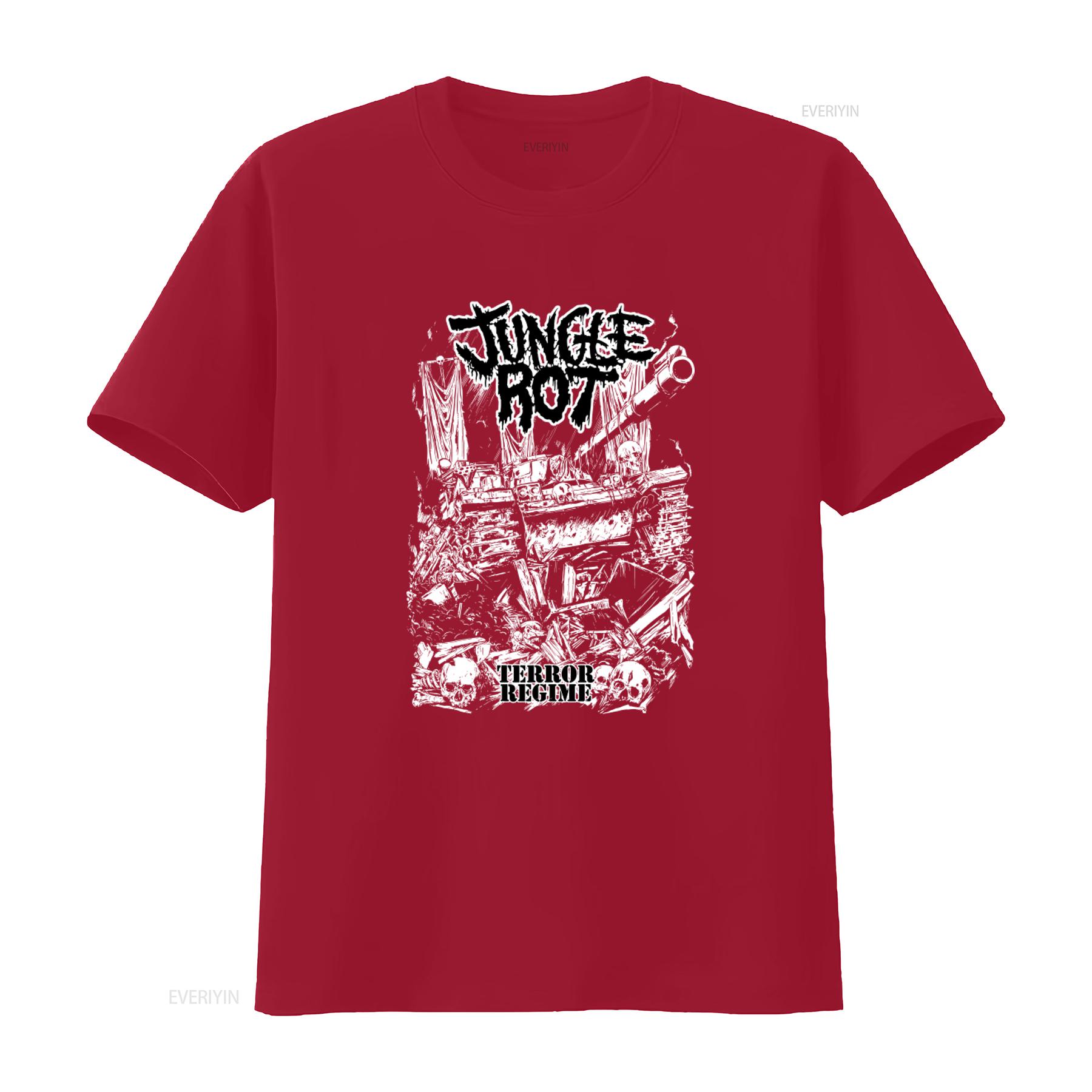 JUNGLE ROT Terror Regime American Death Metal Band T Shirt Sizes S 6XL vintage Washed Stretched Casual Versatile fashion S
JUNGLE ROT Terror Regime American Death Metal Band T Shirt Sizes S 6XL vintage Washed Stretched Casual Versatile fashion S