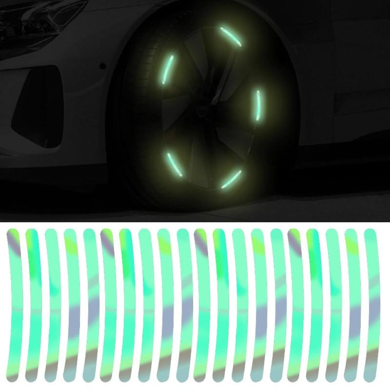 10/20 шт. Светоотражающие наклейки на колеса автомобиля, наклейки с ночным предупреждением, светоотражающие полосы, наклейки на колеса с подсветкой, подходят для большинства автомобилей и мотоциклов 
10/20 шт. Светоотражающие наклейки на колеса автомобиля, наклейки с ночным предупреждением, светоотражающие полосы, наклейки на колеса с подсветкой, подходят для большинства автомобилей и мотоциклов