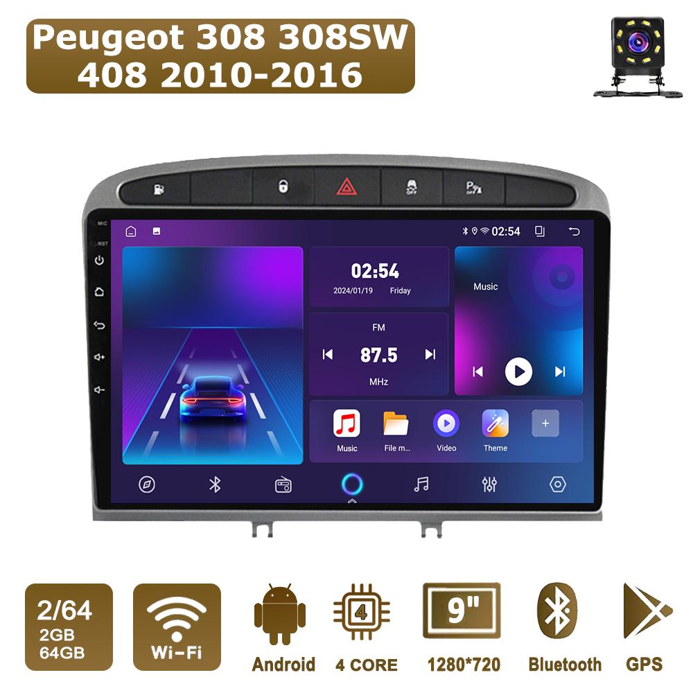 Android Car-Play Car Radio For Peugeot 308 308SW 408 2010-2016 Multimedia Player Head Unit Stereo GPS Navigation BT WIFI,2+64GB сірий
Android Car-Play Car Radio For Peugeot 308 308SW 408 2010-2016 Multimedia Player Head Unit Stereo GPS Navigation BT WIFI,2+64GB сірий