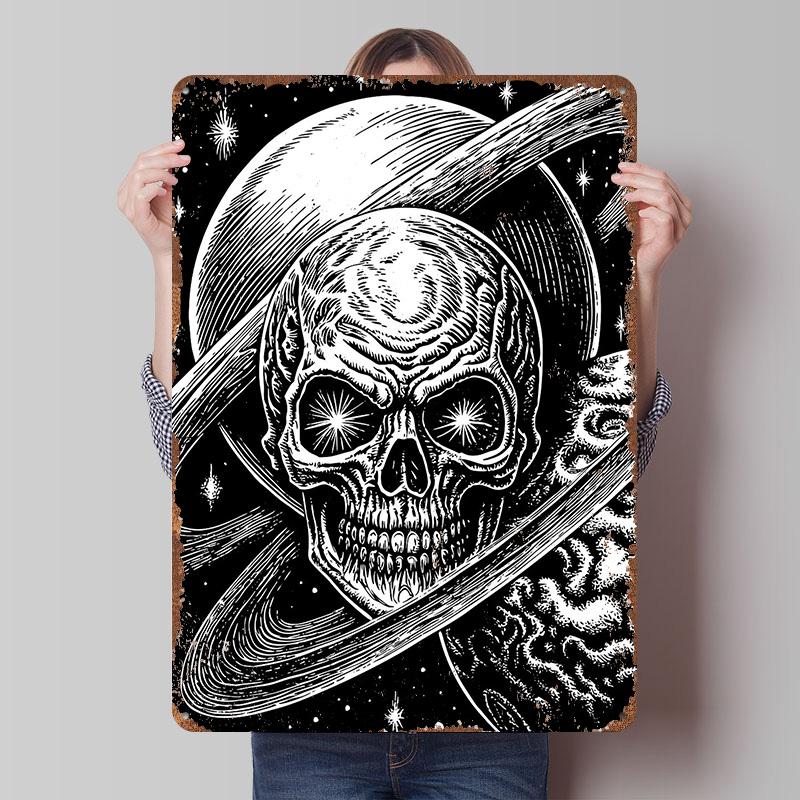 Skull in Space Tinplate Poster Customized Wall Art Vintage Retro Metal Signs for Gaming Room Decoration At Home Coffee Bar Decor 7.9x11.8In(20x30cm)
Skull in Space Tinplate Poster Customized Wall Art Vintage Retro Metal Signs for Gaming Room Decoration At Home Coffee Bar Decor 7.9x11.8In(20x30cm)