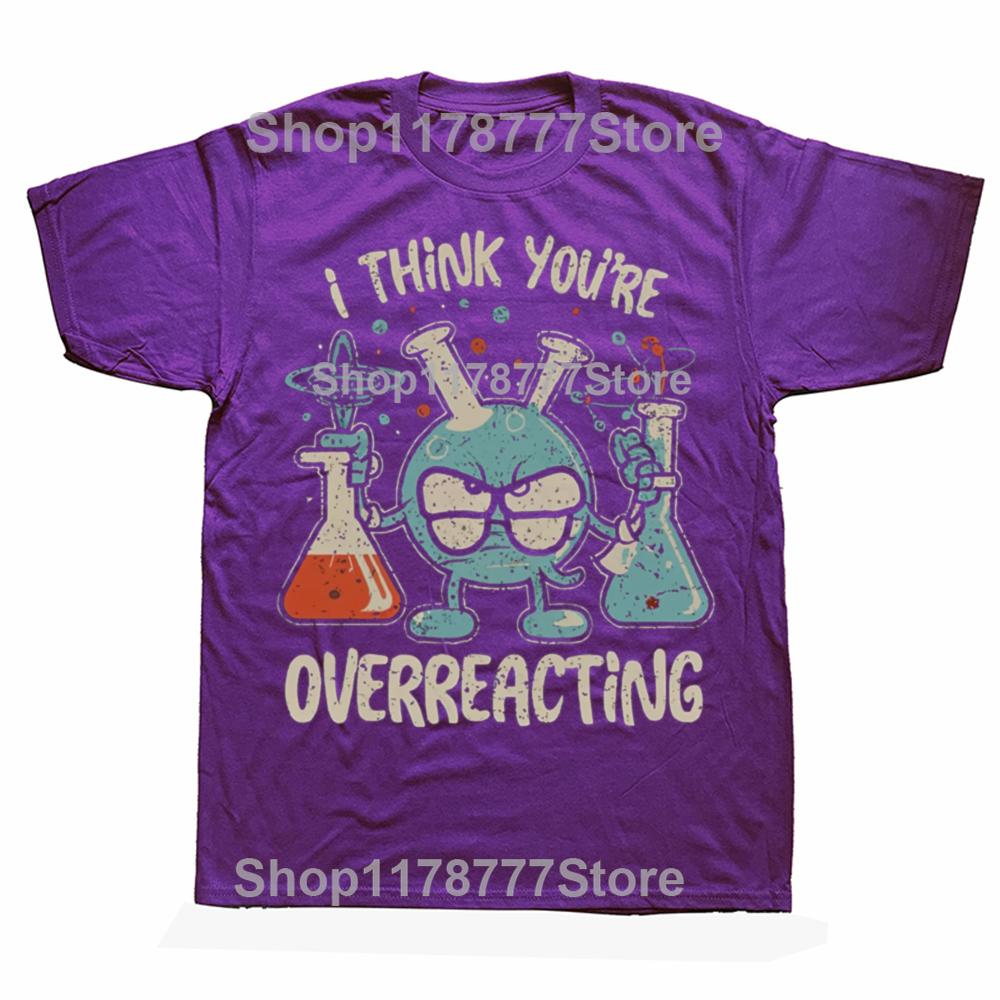 Retro Vintage I Think Youre Overreacting Fun Chemistry T Shirts Cotton Streetwear Gifts Mens Clothing Fashion Oversized T Shirt 4XL
Retro Vintage I Think Youre Overreacting Fun Chemistry T Shirts Cotton Streetwear Gifts Mens Clothing Fashion Oversized T Shirt 4XL