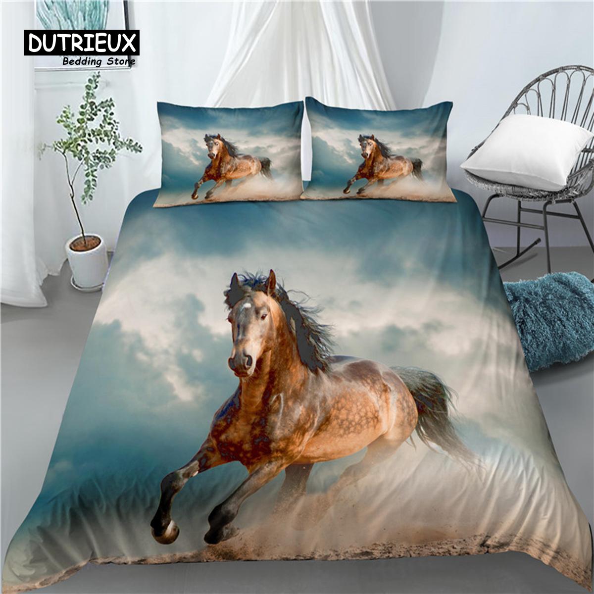 Home Living Luxury 3D Running Horse Print 2/3Pcs Comfortable Duvet Cover PillowCase Bedding Sets Queen and King EU/US/AU Size EU single(135x200cm)
Home Living Luxury 3D Running Horse Print 2/3Pcs Comfortable Duvet Cover PillowCase Bedding Sets Queen and King EU/US/AU Size EU single(135x200cm)